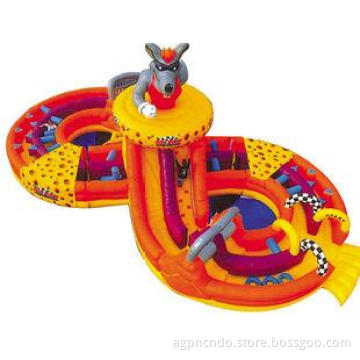 Giant Outdoor Commercial Kids Inflatable Jumping Castle Wol